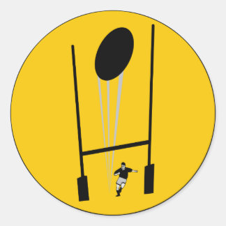 Pegatina Redonda jaune deportivo