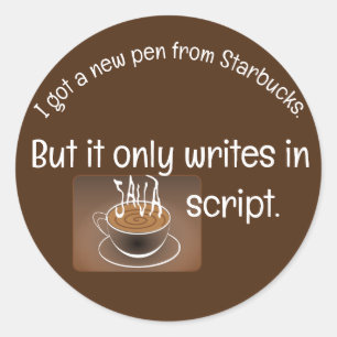 Pegatina Redonda "Java Script"