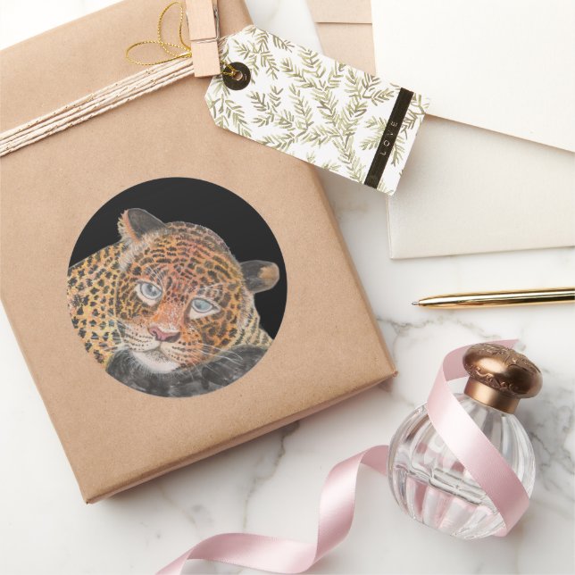 Pegatina Redonda java tiger (Regalar)