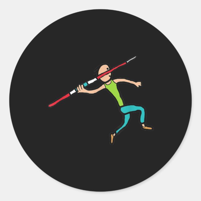 Pegatina Redonda Javelin (Anverso)