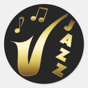 PEGATINA REDONDA JAZZ