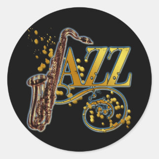 PEGATINA REDONDA JAZZ
