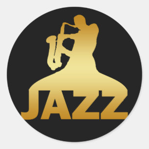PEGATINA REDONDA JAZZ