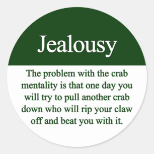 Pegatina Redonda Jealousy