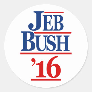 Pegatina Redonda Jeb Bush 2016