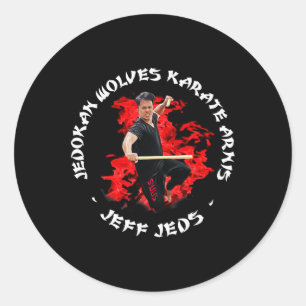 Pegatina Redonda Jeff Jeds Karate Arnis Jedokan