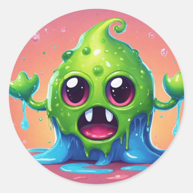 Pegatina Redonda Jelly Bliss Pegatinas: ¡Dulce tu mundo! (Anverso)