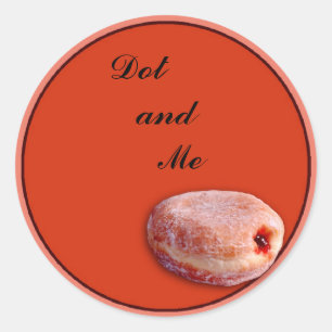 Pegatina Redonda Jelly Filed Donut