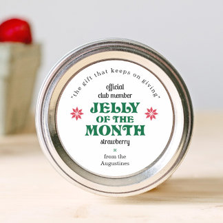 Pegatina Redonda Jelly of the Month Club Jam Labels