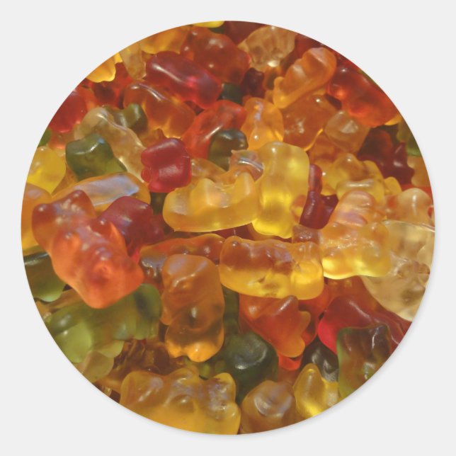 Pegatina Redonda Jelly Sweets (Anverso)