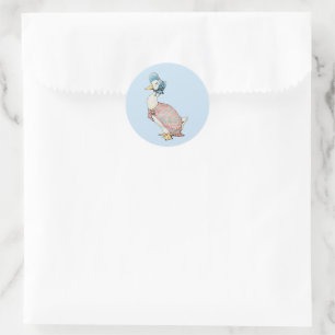 Pegatina Redonda Jemima Puddle Duck
