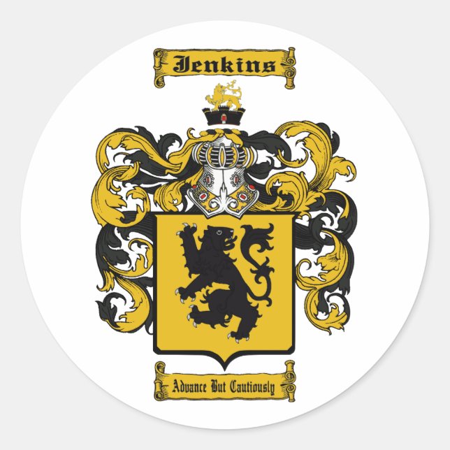 Pegatina Redonda Jenkins (Anverso)
