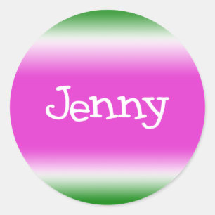 Pegatina Redonda Jenny