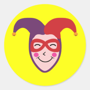 Pegatina Redonda Jester