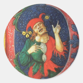 Pegatina Redonda Jester Court