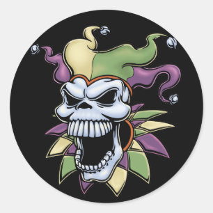Pegatina Redonda Jester II