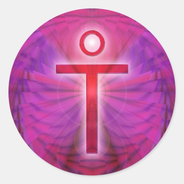 Pegatina Redonda Jesucristo (Anverso)