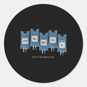 Pegatina Redonda Jesucristo Quinto Pressor Código de Combustible En