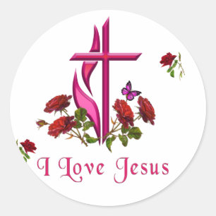 Pegatina Redonda Jesús