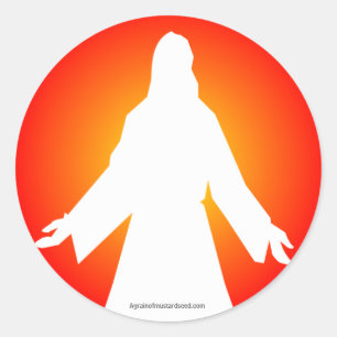 Pegatina Redonda Jesús