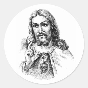 Pegatina Redonda Jesús