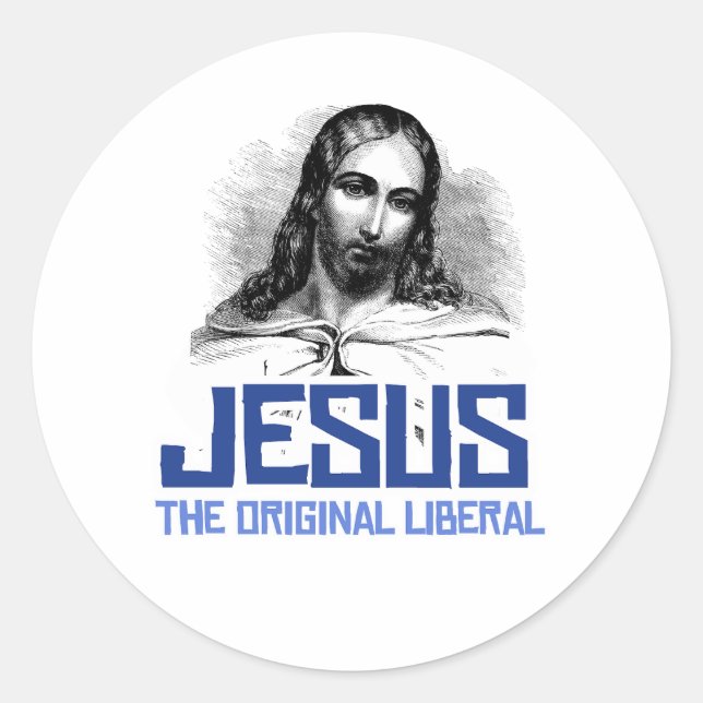 Pegatina Redonda Jesús - El Liberal Original (Anverso)