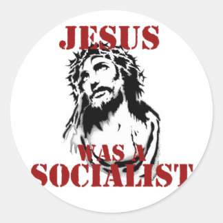 Pegatina Redonda Jesús era socialista