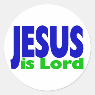 Pegatina Redonda Jesús es el Señor