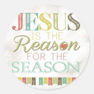 Pegatina Redonda Jesús es la razón