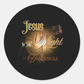 Pegatina Redonda Jesús es mi luz – Halloween
