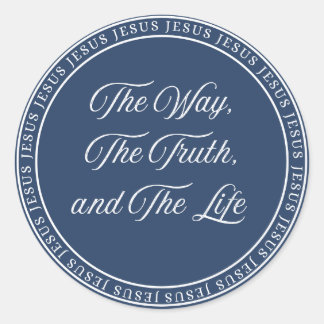 Pegatina Redonda Jesus - Flush Seal