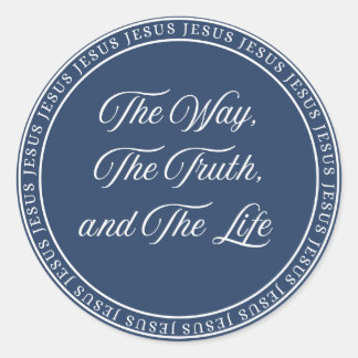 Pegatina Redonda Jesus - Flush Seal