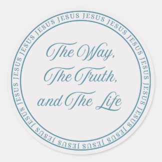 Pegatina Redonda Jesus - Flush Seal