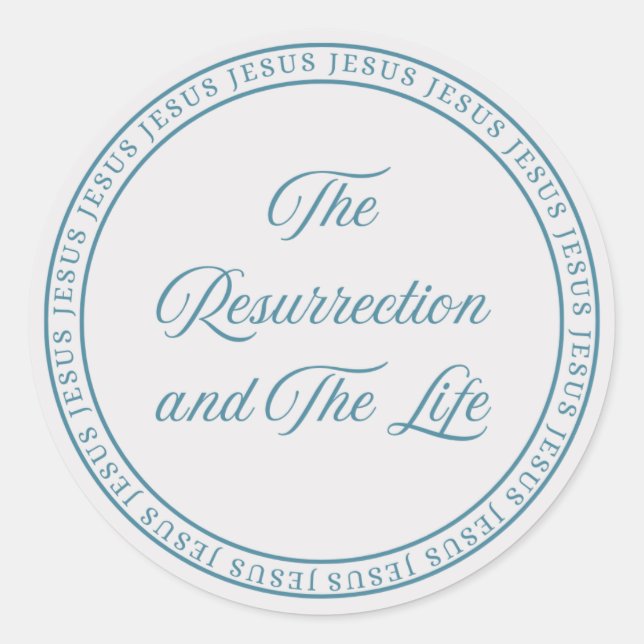 Pegatina Redonda Jesus - Flush Seal Large (Anverso)