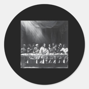 Pegatina Redonda Jesús Negro, Último Sacramento, Jesús 5