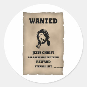 Pegatina Redonda Jesús Quería Poster