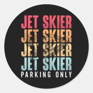 Pegatina Redonda Jetski