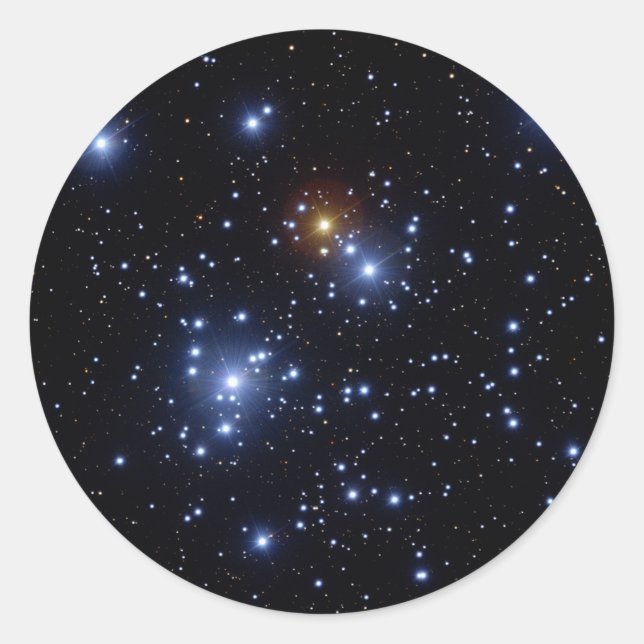 Pegatina Redonda Jewal Box o Kappa Crucis Cluster (Anverso)