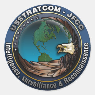 Pegatina Redonda JFCC Inteligencia, Vigilancia y Reconocimiento