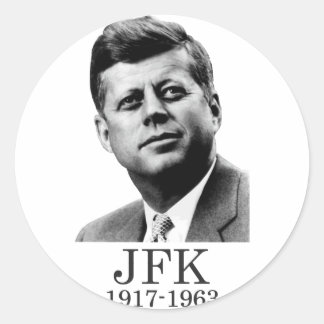 Pegatina Redonda JFK - John F. Kennedy