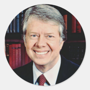 Pegatina Redonda Jimmy Carter 39