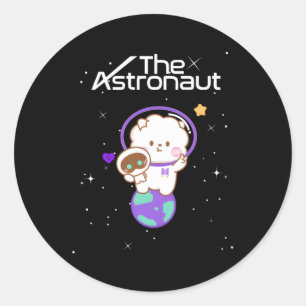 Pegatina Redonda Jin Wootteo El Astronauta K-Pop