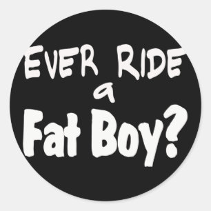 Pegatina Redonda Jinete de Fat Boy
