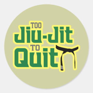Pegatina Redonda Jiu-Jitsu