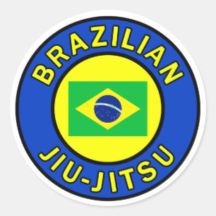 Pegatina Redonda Jiu Jitsu