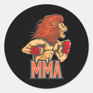 Pegatina Redonda Jiu-jitsu, Boxeo, Kickboxing y Mma S