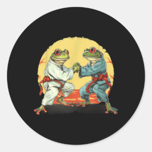 Pegatina Redonda Jiu-Jitsu Kickboxing Judo Sapo MMA Artes Marciales