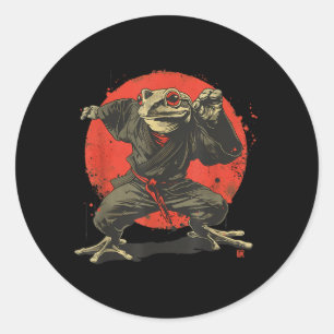 Pegatina Redonda Jiu-Jitsu Sapo Judo MMA Kickboxing Taekwondo