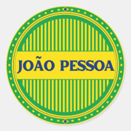 Pegatina Redonda João Pessoa City Pride – Brazilian Identity