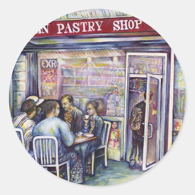 Pegatina Redonda Jocund (Anverso)